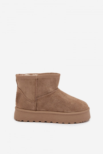 Bottes de neige Puéril réchauffer avec de la fourrure à l intérieur SS374020 beige 2