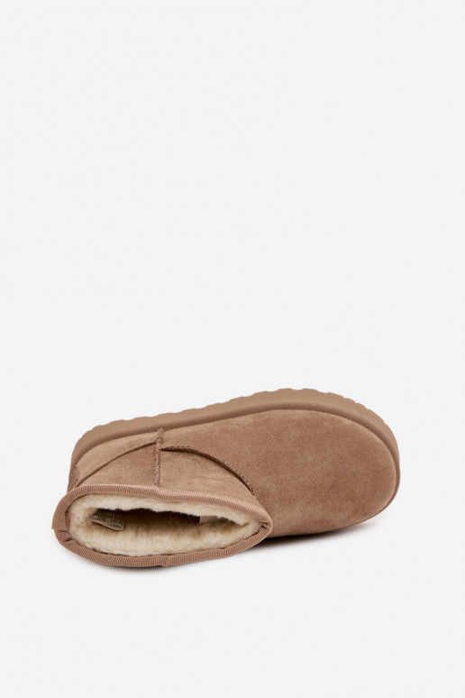 Schneestiefel Kindisch sich Zuarm laufen mit Fell innen SS374020 Beige