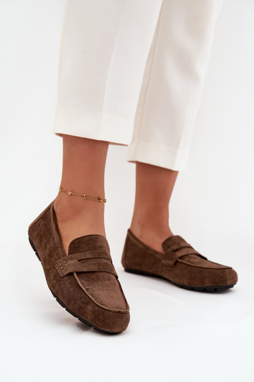 Mocassins Mocassins Dames plat kaki kleuren Roseline