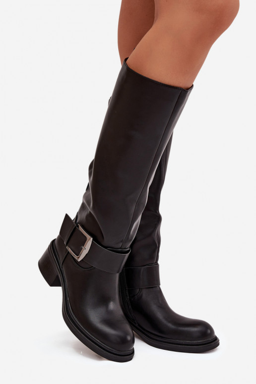 réchauffer bottes pour femmes Klocke avec boucles couleur noire Raphaela