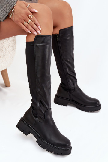 sich Zuarm laufen Damenstiefel Zum Schloss schZuarze Farbe Harlina