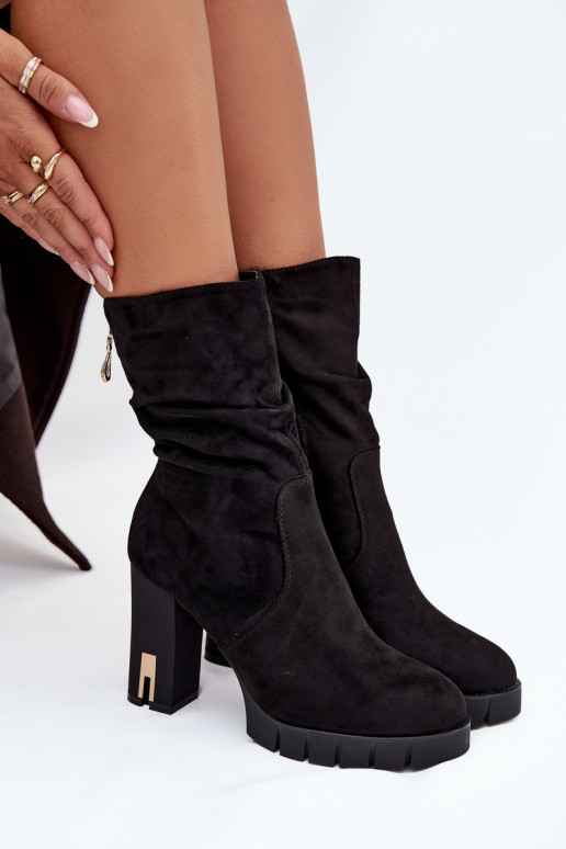 sich Zuarm laufen Damenstiefel Ze goldene Farbem Zamkiem I Es mussrszczeniem schZuarze Farbe Briannae