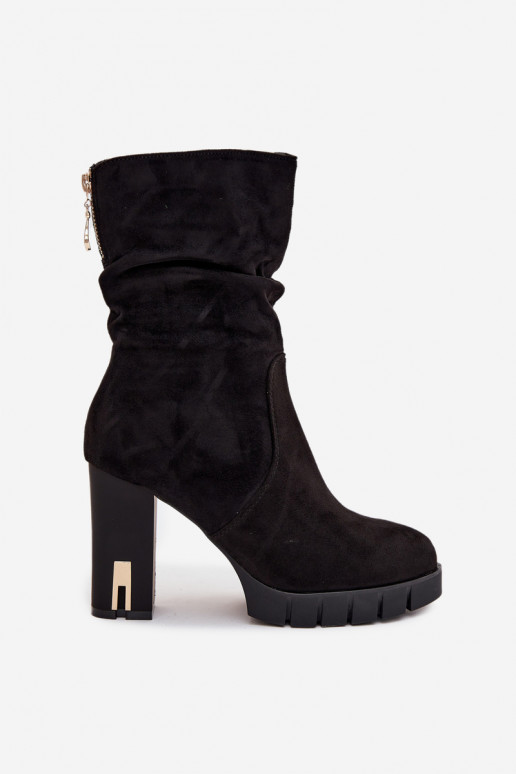 sich Zuarm laufen Damenstiefel Ze goldene Farbem Zamkiem I Es mussrszczeniem schZuarze Farbe Briannae