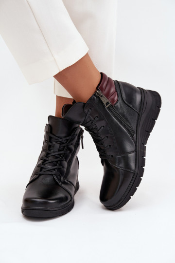 Leer Dameslaarzen Op de INig opInarmen Vinceza 39963 zInart