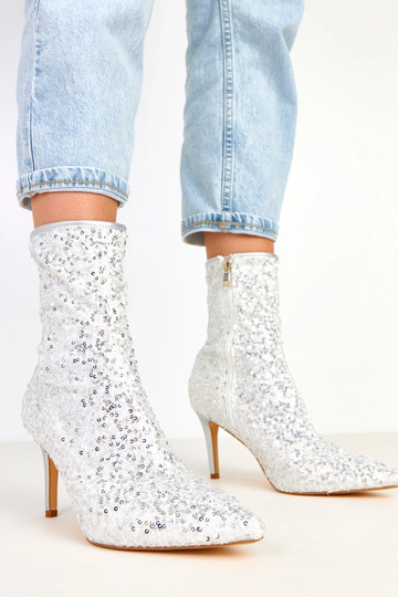 Venda silberne Stiefeletten...