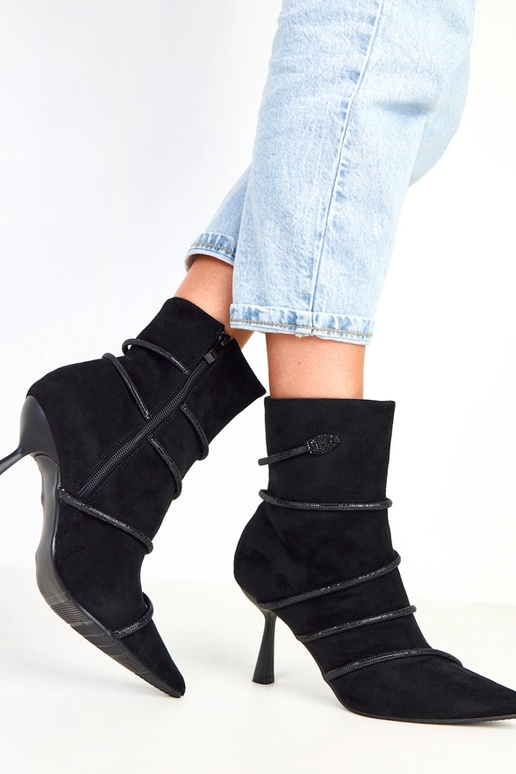 Nethe schwarze Stiefeletten mit...