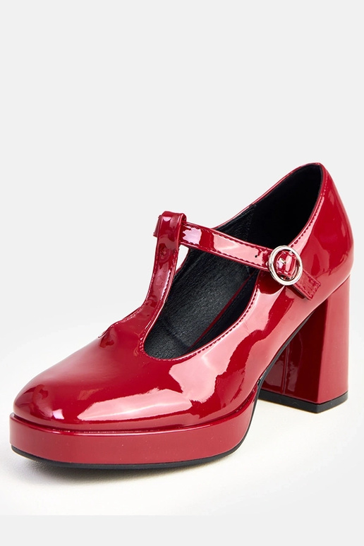 Adaoha Bordeaux halfhoge schoenen op... Adaoha Bordeaux halfhoge schoenen op...