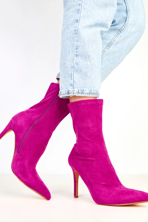 Tennille bottines en daim violettes...