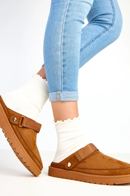 Bruine muilen met klittenband Miluska Bruine muilen met klittenband Miluska