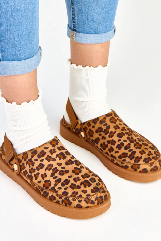 Löwenmuster Pantoletten mit... Löwenmuster Pantoletten mit...