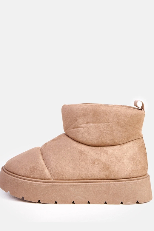 Dunkelbeige warme Schneestiefel mit... Dunkelbeige warme Schneestiefel mit...