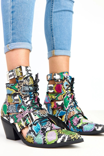 Bottes multicolores à talon... 2