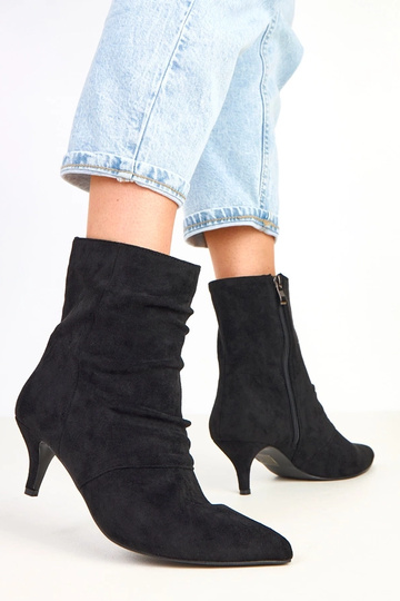 Zwarte botines op een lage... 2