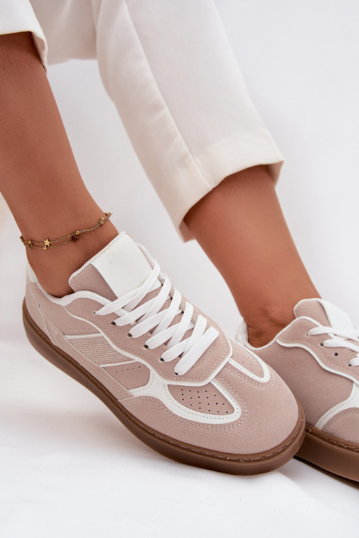 Faible Chaussures modèle baskets Féminin beige Brenelle Faible Chaussures modèle baskets Féminin beige Brenelle