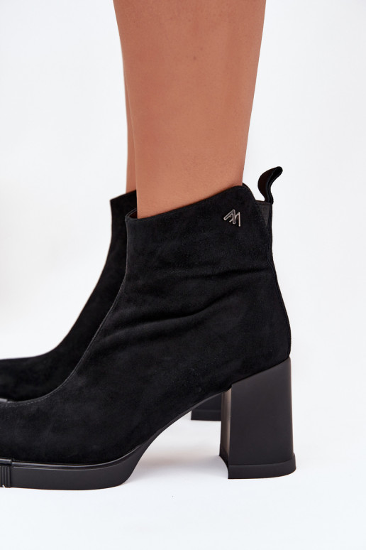 en daim Peau Bottes pour femmes Vinceza 91142 couleur noire en daim Peau Bottes pour femmes Vinceza 91142 couleur noire