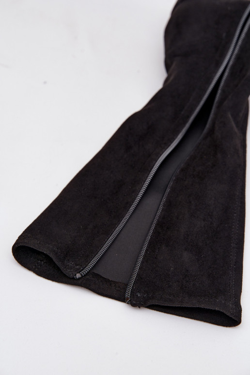 bottes pour femmes Sur un talon bas en daim écologiqueoÀe Sergio Leone KZ212 couleur noire bottes pour femmes Sur un talon bas en daim écologiqueoÀe Sergio Leone KZ212 couleur noire