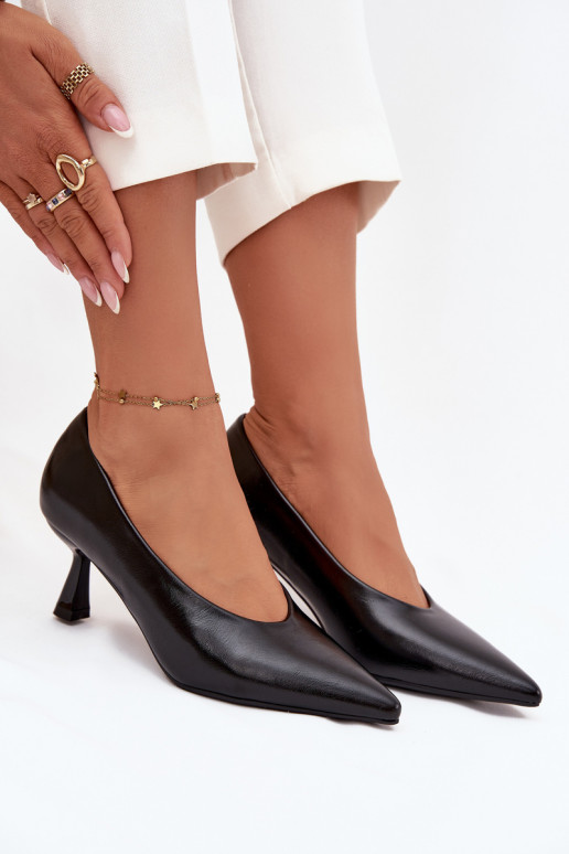 mit Lackeffekt Schuhe mit dünnen Absätzen schZuarze Farbe Gavrielle mit Lackeffekt Schuhe mit dünnen Absätzen schZuarze Farbe Gavrielle