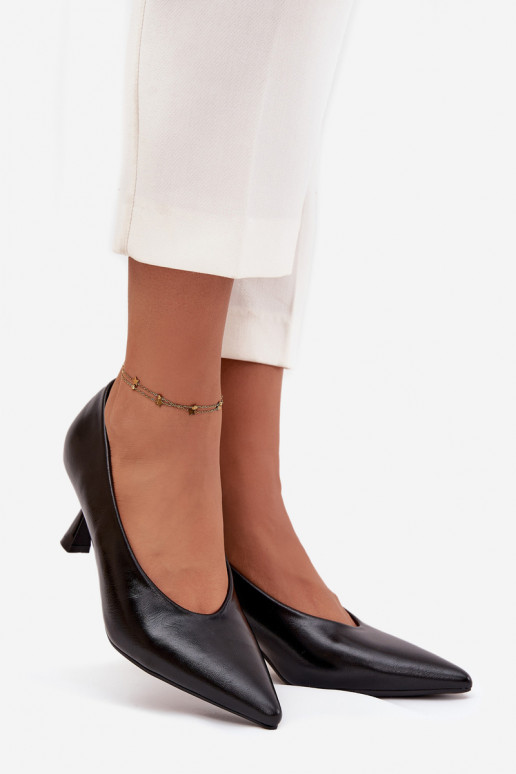 mit Lackeffekt Schuhe mit dünnen Absätzen schZuarze Farbe Gavrielle mit Lackeffekt Schuhe mit dünnen Absätzen schZuarze Farbe Gavrielle