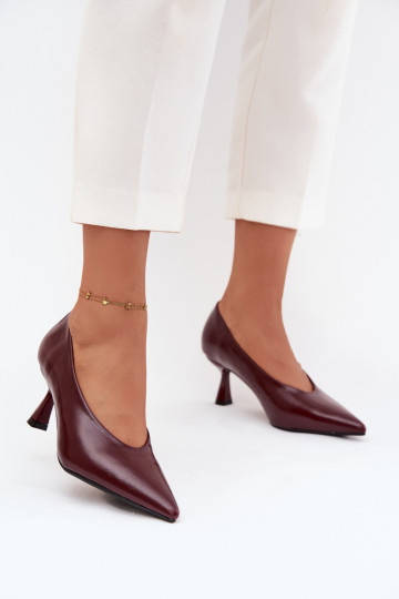 met lakeffect Schoenen met dunne hakken bordeaux Gavrielle 2