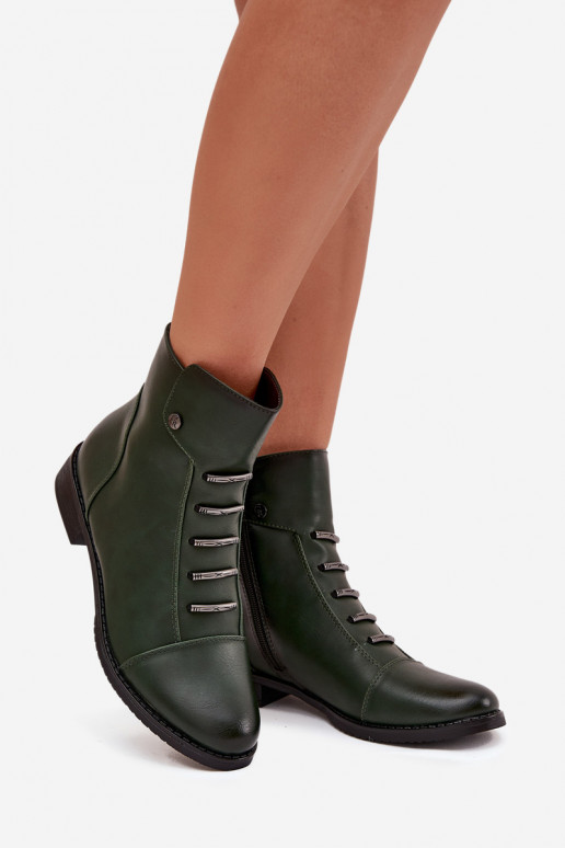 sich Zuarm laufen Damenstiefel mit breiten Absätzen grüne Farbe Labise sich Zuarm laufen Damenstiefel mit breiten Absätzen grüne Farbe Labise
