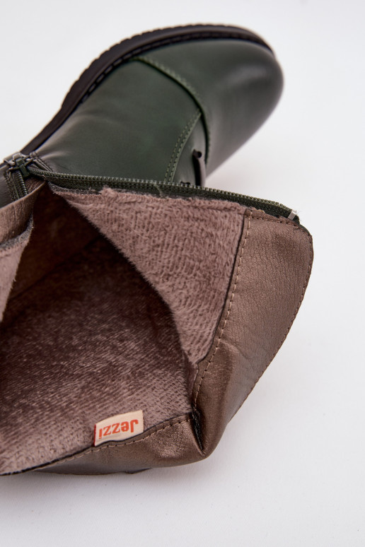 sich Zuarm laufen Damenstiefel mit breiten Absätzen grüne Farbe Labise sich Zuarm laufen Damenstiefel mit breiten Absätzen grüne Farbe Labise