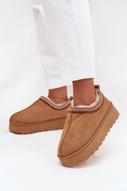 Bottes de neige Bas femmeHaftem avec une plateforme marron Taliah