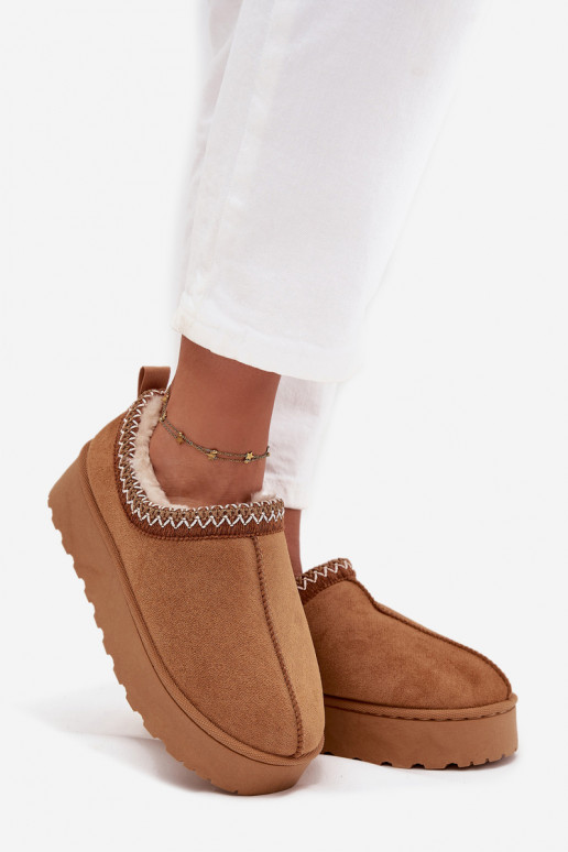 Bottes de neige Bas femmeHaftem avec une plateforme marron Taliah