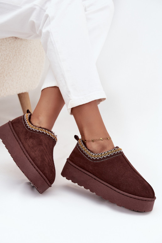 Bottes de neige Bas femmeHaftem avec une plateforme CzekoladoÀe Taliah