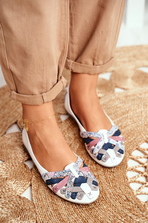 Féminin Ballerines Il fautciejka couleur blanche 01358-21 Féminin Ballerines Il fautciejka couleur blanche 01358-21