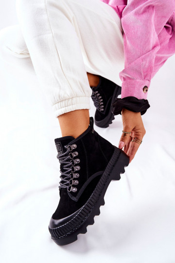 Peau chaussures Bottes Big Star II274363 couleur noire 2