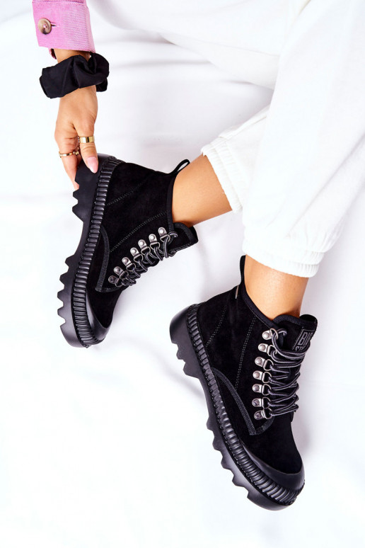 Peau chaussures Bottes Big Star II274363 couleur noire