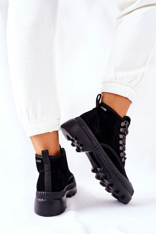 Haut Schuhe Stiefel Big Star II274363 schZuarze Farbe