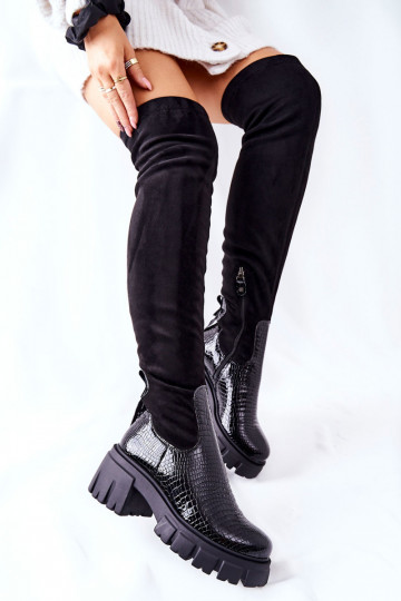 Haut Stiefel Es mussciejka  schZuarze Farbe 05260-01