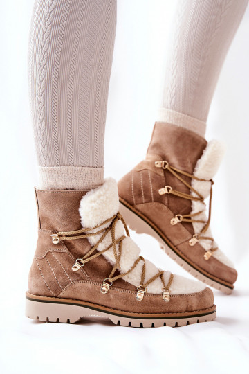 sich Zuarm laufen Stiefel Schuhe Beige Jiliana