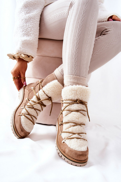 opInarmen Laarzen schoenen beige Jiliana