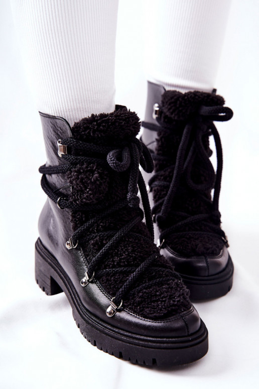 Leer Laarzen schoenen met riemen LeInski zInart 3116