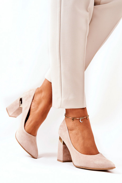 Chaussures en daim LeÀski 3117 beige Chaussures en daim LeÀski 3117 beige