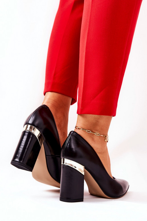 Peau Chaussures LeÀski 3117 couleur noire