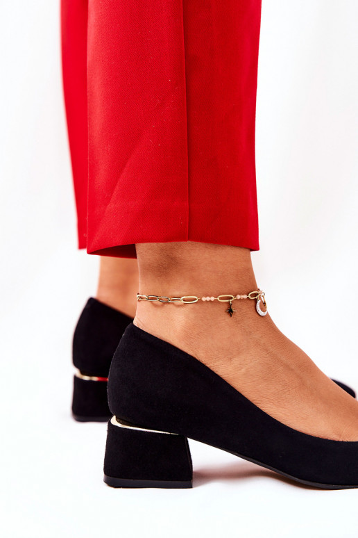 Chaussures en daim LeÀski 3118 couleur noire Chaussures en daim LeÀski 3118 couleur noire