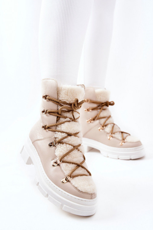 réchauffer Peau Bottes chaussures couleur ivoire Nerisso réchauffer Peau Bottes chaussures couleur ivoire Nerisso