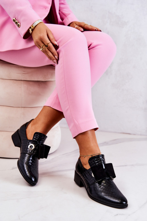 Haut mit Schlangenhautimitat Schuhe schZuarze Farbe Es mussrleigh Haut mit Schlangenhautimitat Schuhe schZuarze Farbe Es mussrleigh