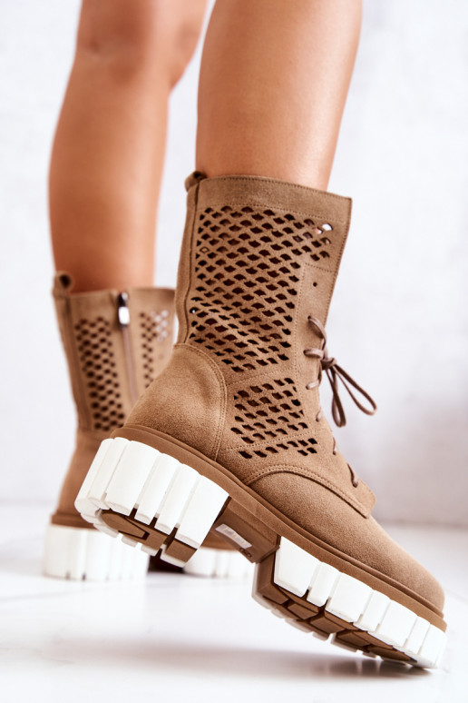 Peau Grand Bottines de travail Nicole marron 2706 Peau Grand Bottines de travail Nicole marron 2706