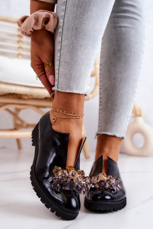 Elegante stijl Leer schoenen met ornamenten zInart Cindy Elegante stijl Leer schoenen met ornamenten zInart Cindy