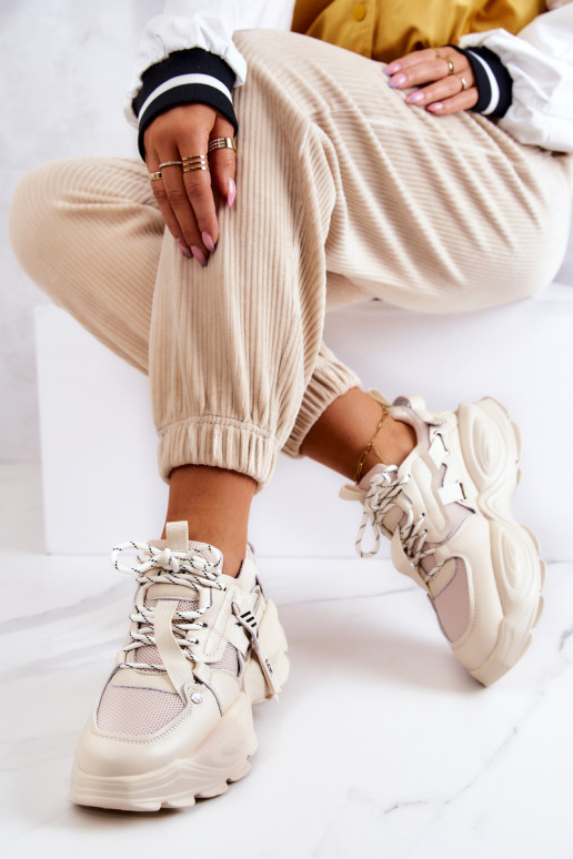 sportschoenen Sneakers model schoenen GOE JJ2N4082 beige sportschoenen Sneakers model schoenen GOE JJ2N4082 beige