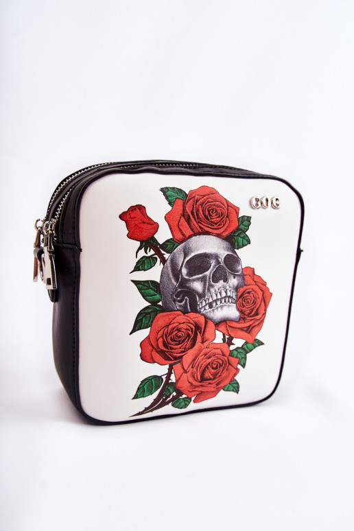 Leder Geldbörse Briefträger IN Drucken GOE ZNJ012 SchZuarz und-INeiß