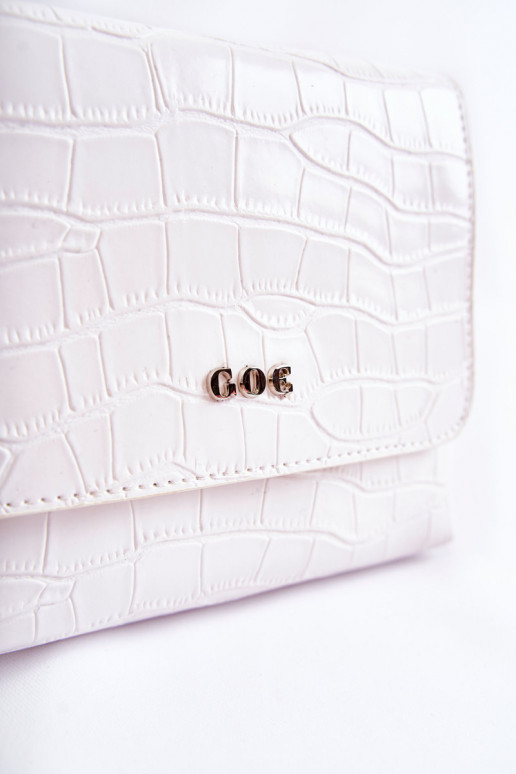 Skórzana Eine kleine Handtasche GOE ZNJ035 INeiß