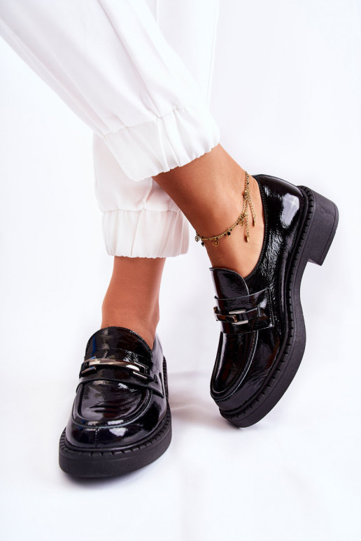 met lakeffect schoenen Met Zilveren Decoratie zInart Lemar Hestill met lakeffect schoenen Met Zilveren Decoratie zInart Lemar Hestill