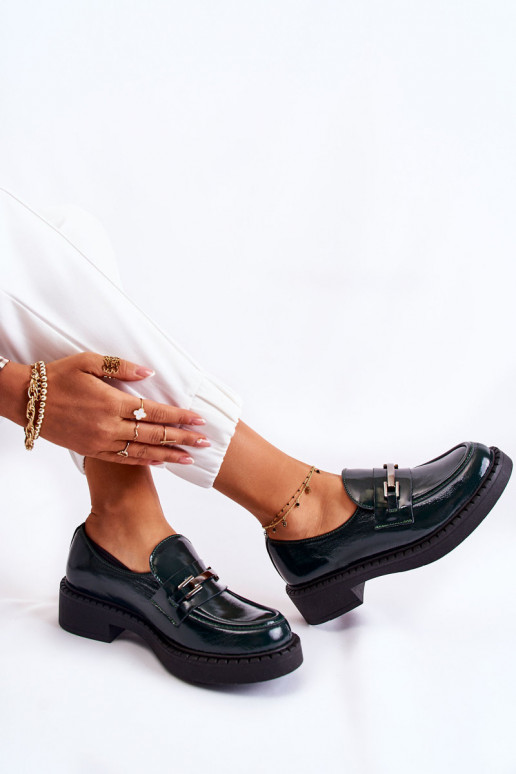 avec effet vernis chaussures Avec décoration argentée couleur verte Lemar Hestill avec effet vernis chaussures Avec décoration argentée couleur verte Lemar Hestill