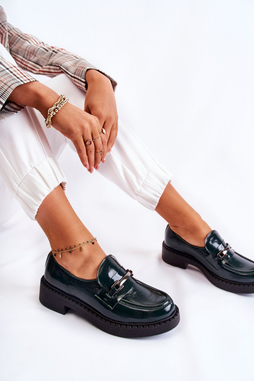 avec effet vernis chaussures Avec décoration argentée couleur verte Lemar Hestill avec effet vernis chaussures Avec décoration argentée couleur verte Lemar Hestill