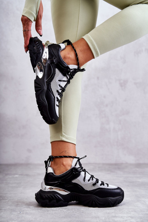 Dames sportschoenen Memory Foam System Big Star KK274053 ZInart en-grijs Dames sportschoenen Memory Foam System Big Star KK274053 ZInart en-grijs